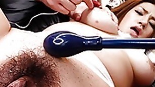 Japanese girl, Emi Masaki had a threesome, uncensored