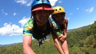 Bubblebutt Asian girlfriend gets her boyfriends big dick after ziplining