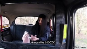 Babe In Fishnets Fucked In Fake Taxi