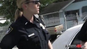 Perverted Milf Cops Arrest And Fuck A Resistant Criminal Suspect