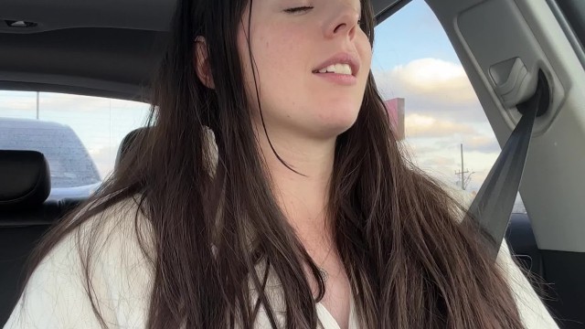 Wintery Tim Horton's Drive Thru Visit with My Pornhub Vibrator!!