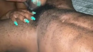 BALLS IN HER JAWS WHILE BBC SWINGING IN THE AIR!!!