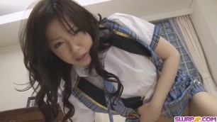 Ayane Okura won´t stop until fully jizzed - More at Slurpjp com