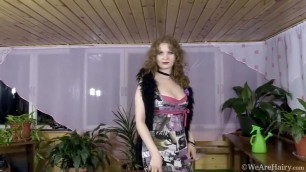 Bazhena's Big Tits Exposed in Front of the Mirror / We Are Hairy - PornGO.com