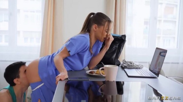Josephine Jackson's Big Natural Endowments Creeped on in the Kitchen by a POV Patient / - PornGO.com