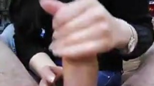Handjob In Car With Loosely Watch