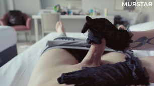 Handjob in massage saloon