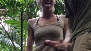 Risky public Fuck in The forest