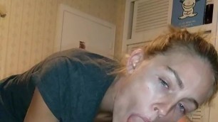 Samantha Brunner aka Kelly Teal Sucking Dick and Swallowing