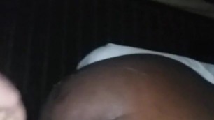 Dark ghetto slut taking dick