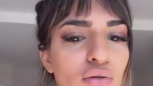 Turkish Bitch eats Banana on Live Stream