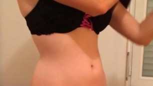 Sandra Sucret spread her pussy lips