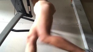 PAWG with Fat Jiggly Cellulite saggy tits saddle treadmill 4