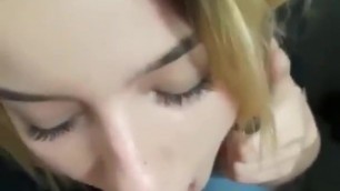 Talking on Phone Blowjob