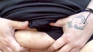 BBW Pussy Play in the Woods