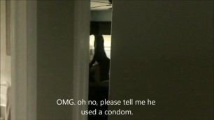 A cuckold watches wife