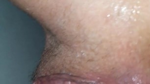 Cum dripping from pussy