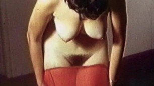 Vintage 60s mature big boobs tease
