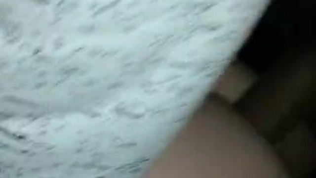 Whire boyfriend film girlfriend getting fucked by BBC in car