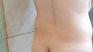 Stepmom fucks in the bathroom with stepson (screaming and crying)