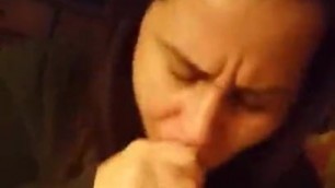 Sexy milf swallowing cum