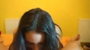 cute girlfriend Amanda sucking fucking and spunked
