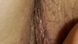 Fingering my wife’s wet pussy from behind