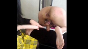 Small Gif compilation, sph, vibrator, plugged small penis, sissy