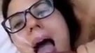 Cum in her face 2