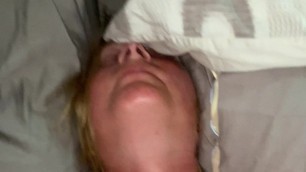 Mature wife with great tits takes cock