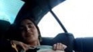 hairy pussy vibrator in car