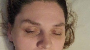 Sexy MILF Cums All Over Husband's Face