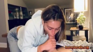 Sister Gives Me an Excellent Blowjob
