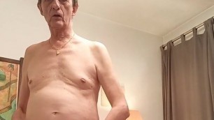 fooling around almost naked and then wanking