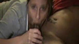 blonde sucking off  black guy1