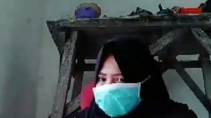 Hijab tudung girl fingering