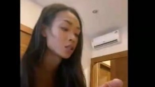 Fembaby sucks and fucks before taking cumshot on her face