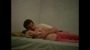 sexy French college couple having romantic passionate sex