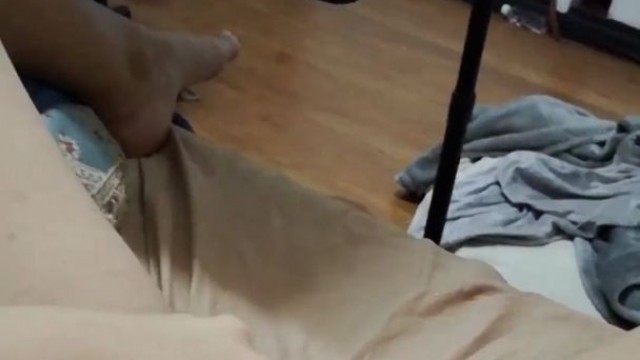 trashy girl rubbing clit