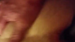 Wife does a double vaginal with cock and a toy