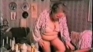 Very old granny loves big toy. Real amateur
