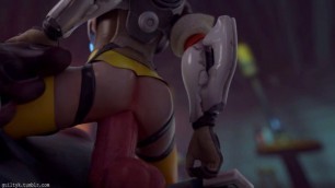 Overwatch - Tracer x Roadhog (Animated, Sound) [Guilty]