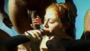 Huge BBC DP Anal Gangbang Teen Babe Pt 2