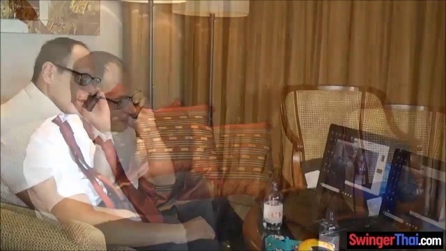 Business man cheating with a very pretty Thai hooker