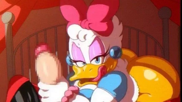 Daisy Duck Wanks Mickey Mouse's Big Cock!