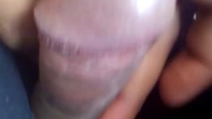 Getting my young soft black cheesy limp dick hard