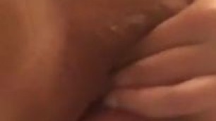 stuffing my pussy with my used panties