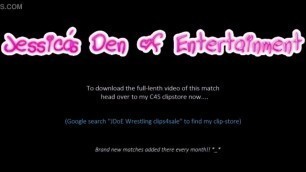 Bra and Panties Match (Strip-Wrestling Match) w, Loser gets strapped in a nappy (diaper)!! ~ Jessica Morgan vs Roxi Keogh | (Feb