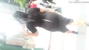 An All-black Costume Outfit Big Behind African American Person