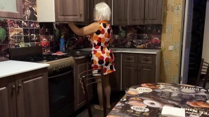 Put the MILF on the table and fucked in the ass
